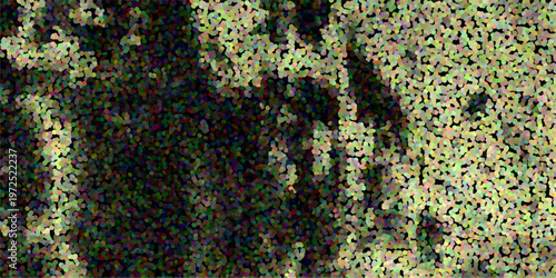 Dark Textured Abstract Background with Subtle Colorful Dots and Organic Leaf-like Patterns vector illustration