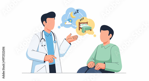 Doctor Discussing Sleep Problems with Patient.