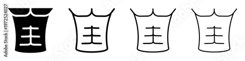 Abdominal Muscles Icon Set