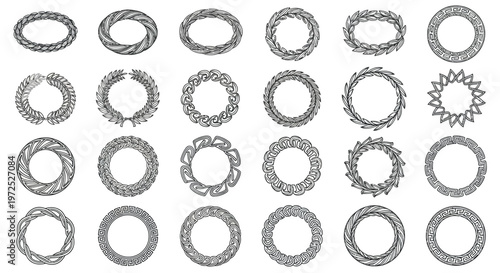 Collection of various gear and cogwheel designs.