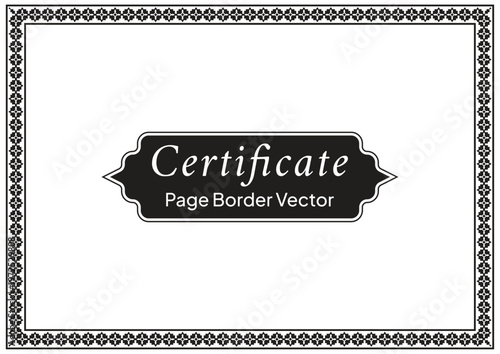 A4 Certificate Page Border (58)