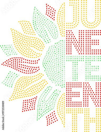 Juneteenth Rhinestone Template SVG