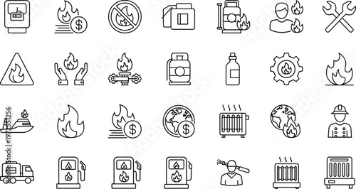 Collection of hand-drawn doodle elements on transparent background.