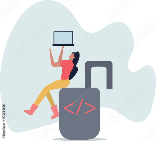 Open source programming, digital products include permission to use the programming source code concept.person's life situation and his activities.