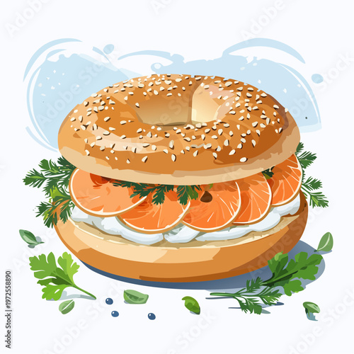 Smoked Salmon Bagel