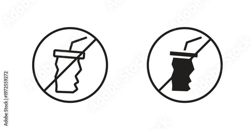 Dont throw away plastic sign for web design. icon symbol vector
