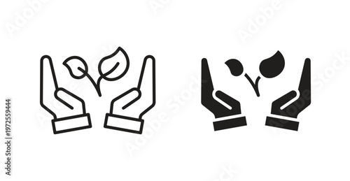 Environment protection icon for web design. icon symbol vector