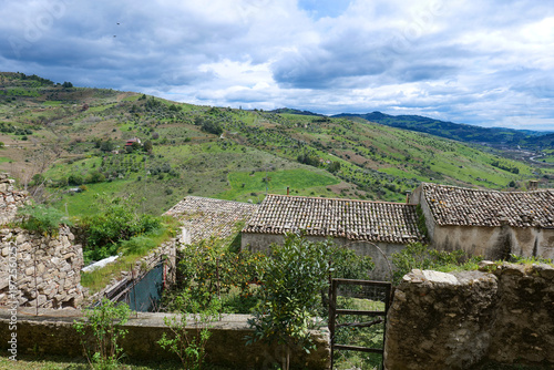 Wallpaper Mural View of the landscape around the houses of Oriolo, a village in Calabria, Italy. Torontodigital.ca