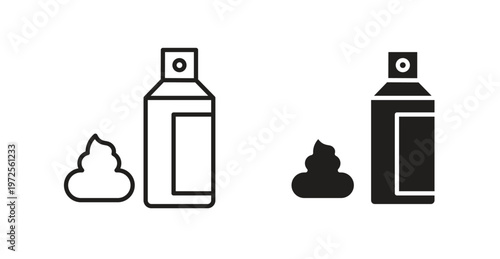 Hair mousse icon for web design. icon symbol vector