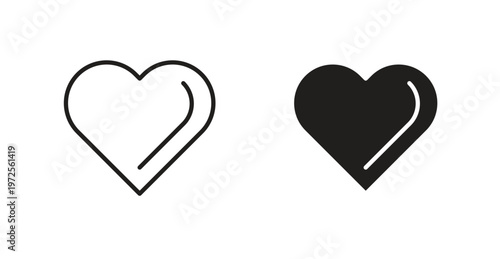 Heart icon for web design. icon symbol vector
