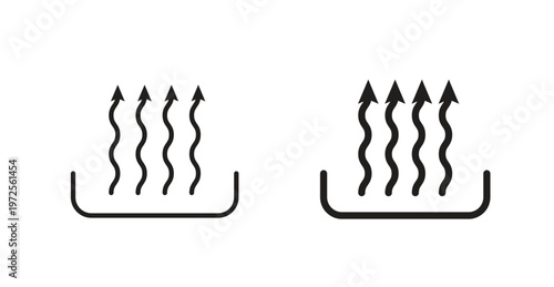 Heat icon for web design. icon symbol vector