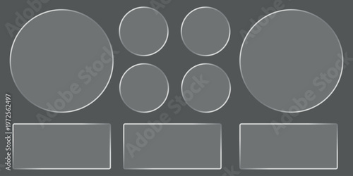 Title collection of oval and square frames a minimalist composition description an arrangement of various sized oval and square frames against a