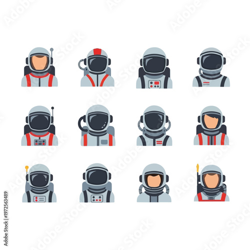 Astronauts in Various Space Suits 1.