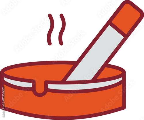 Ashtray Vector Icon
