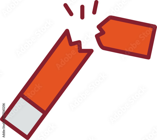 Broken Cigarette Vector Icon