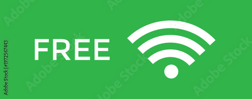 Free wifi zone icon set.  internet spot designation. Wireless connection icon. Network wifi business concept. Radio waves signal
