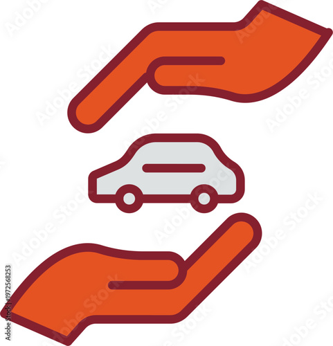 Car Insurance Vector Icon