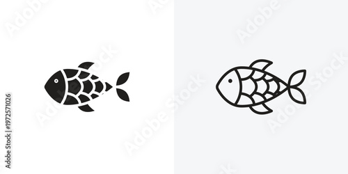 Fish vectors icons pack for apps and Ui Ux desigs