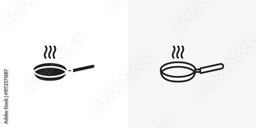 Frying pan vectors icons pack for apps and Ui Ux desigs