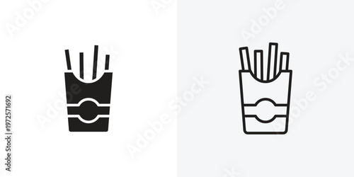 French-fries vectors icons pack for apps and Ui Ux desigs