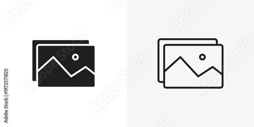 Gallery vectors icons pack for apps and Ui Ux desigs