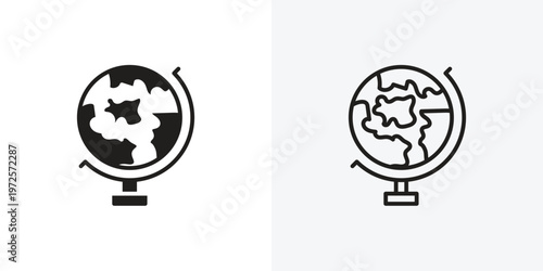 Globe vectors icons pack for apps and Ui Ux desigs
