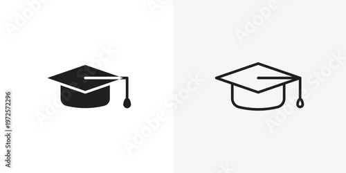Graduation cap vectors icons pack for apps and Ui Ux desigs