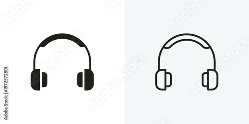 Headset vectors icons pack for apps and Ui Ux desigs