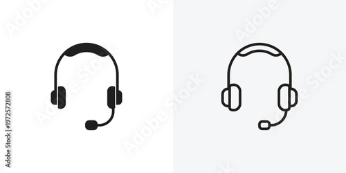 Headset vectors icons pack for apps and Ui Ux desigs
