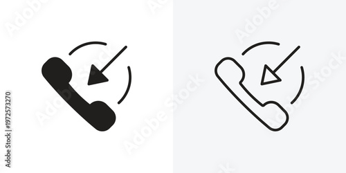 Incoming Call vectors icons pack for apps and Ui Ux desigs