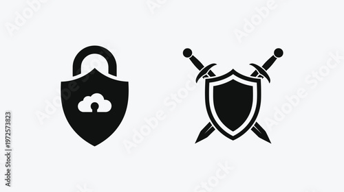 A silhouette of a lone hiker trekking up a steep mountain slope against a bright white background