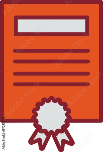 Certificate Vector Icon