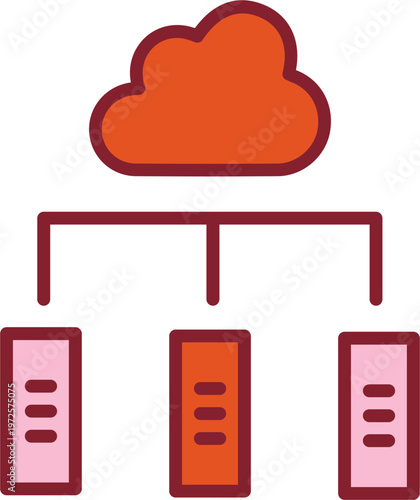 Digital Library Vector Icon