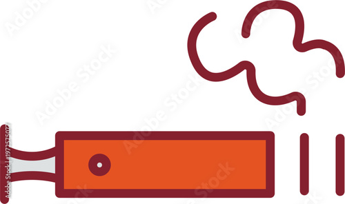 Electronic Cigarette Vector Icon