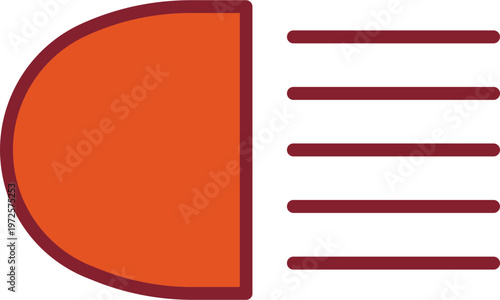 Headlight Vector Icon