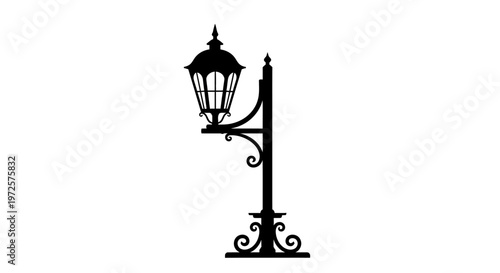 Black Iron Street Lamp Post Light.