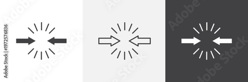 Slika na platnu Conflict icon element for design projects and web designs