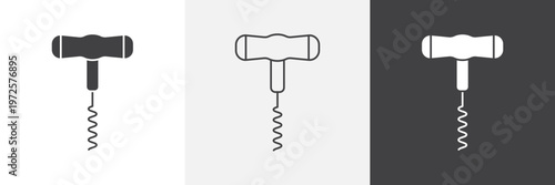 Foto Corkscrew icon element for design projects and web designs