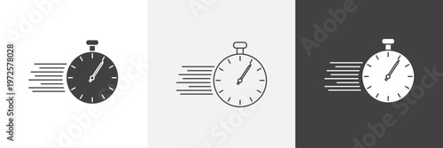 Fast processing icon element for design projects and web designs