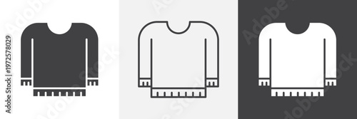 Female sweater icon element for design projects and web designs
