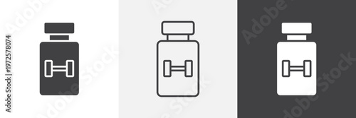 Fitness supplement icon element for design projects and web designs