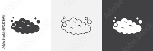 Foam icon element for design projects and web designs