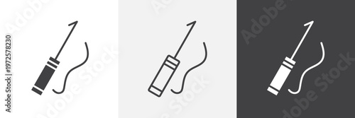 Harpoon icon element for design projects and web designs