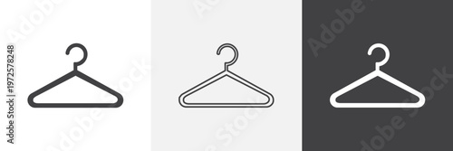 Hanger icon element for design projects and web designs