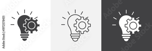 Innovation icon element for design projects and web designs