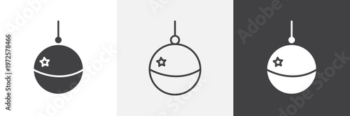 Jingle bell icon element for design projects and web designs