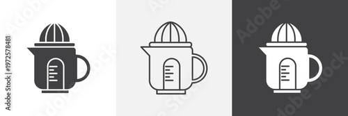 Juicer squeezer icon element for design projects and web designs