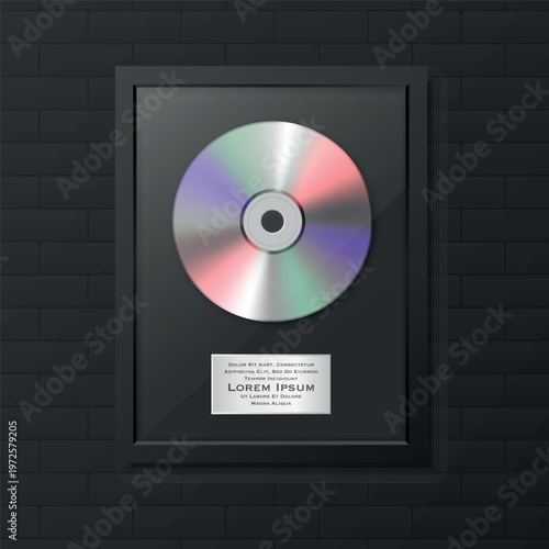Blank Music Industry Achievement Award Plaque