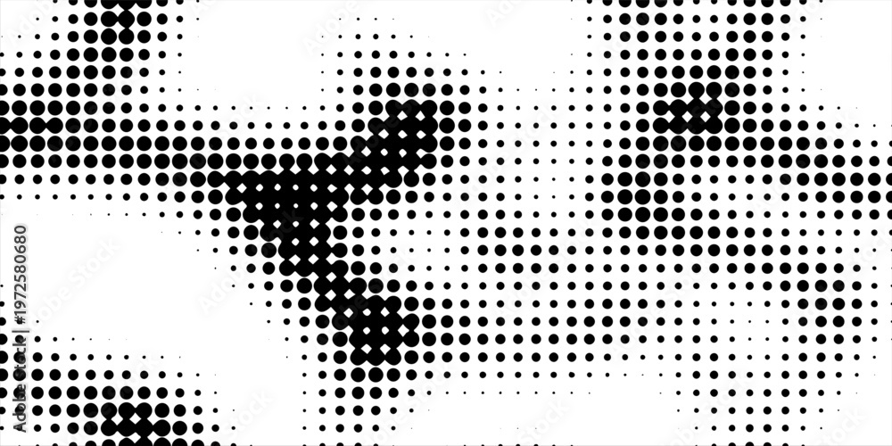 Fototapeta premium Abstract halftone dotted grunge pattern texture. Retro comic pop background. Vector modern grunge background for posters, sites, business cards, postcards, interior and cover design.