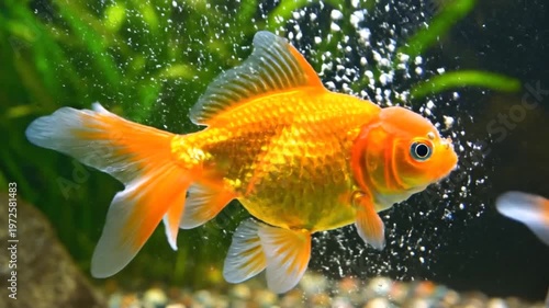 goldfish in aquarium